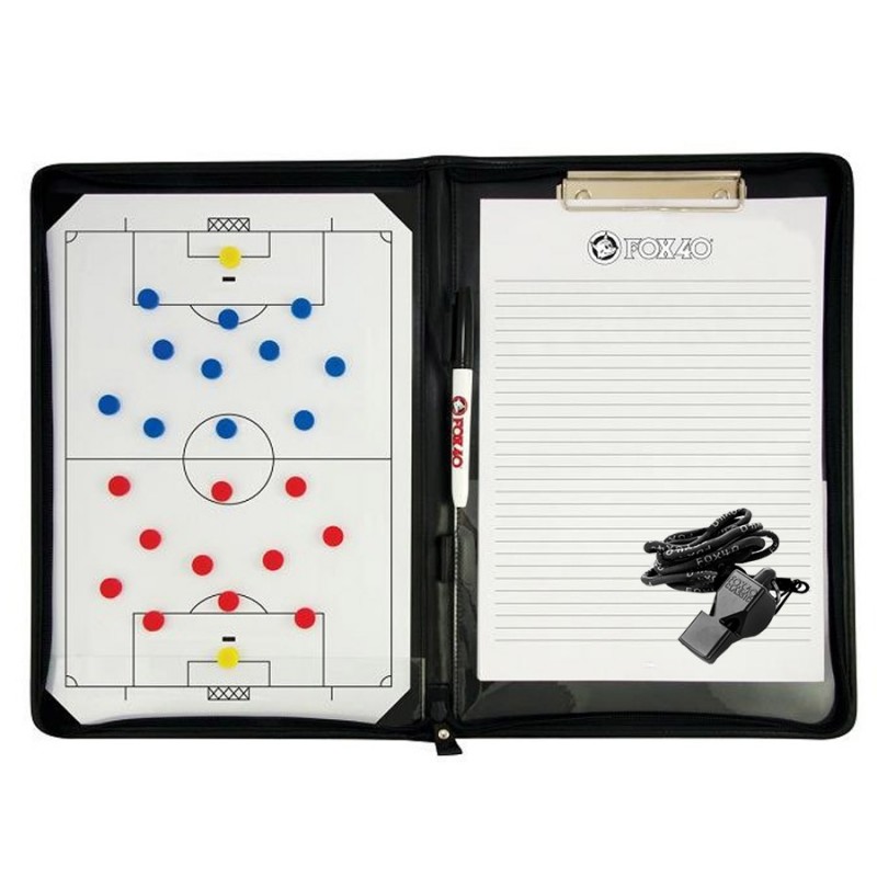 Tablica taktyczna piłka nożna - magnetyczna A4 + notatnik + gwizdek piłka nożna