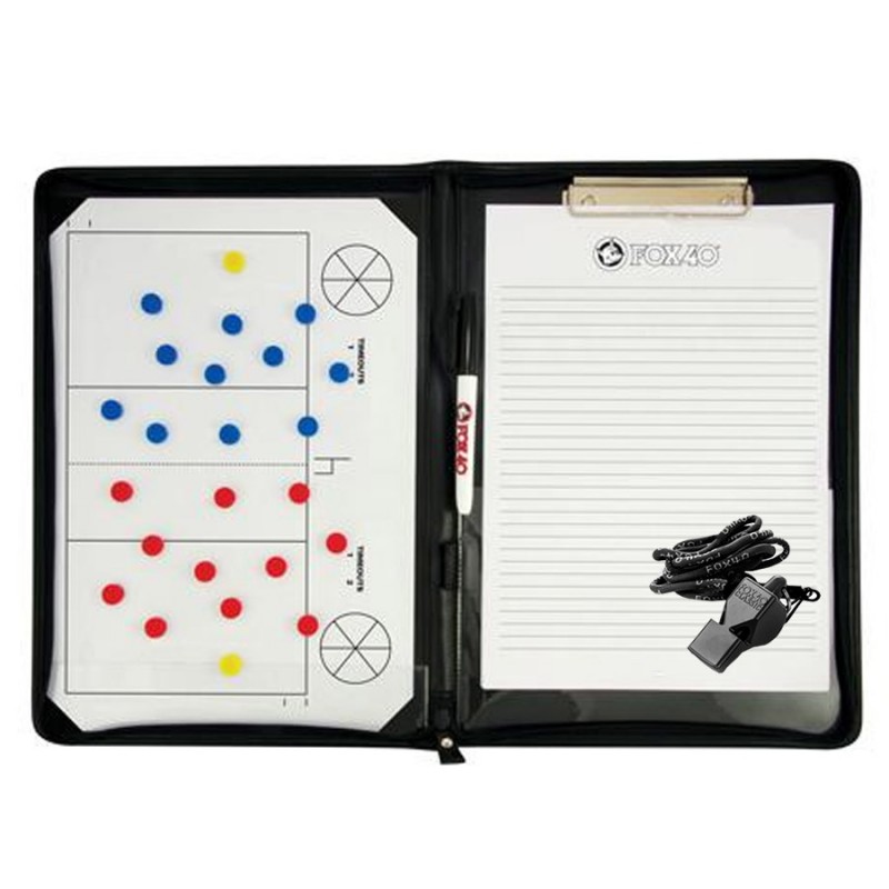 Tablica taktyczna piłka siatkowa - magnetyczna A4 + notatnik + gwizdek piłka siatkowa