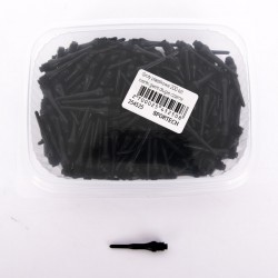 Groty plastikowe 200 szt. cienki gwint długie czarne