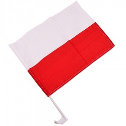 Flaga Polska 30x45 cm samochodowa